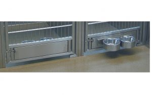 Dog Kennel Rotating Bowl Feeder