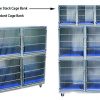 Strong, galvanized steel with easy-clean features: ideal for large and small dog cages and cattery cages.