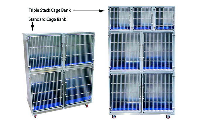 Strong, galvanized steel with easy-clean features: ideal for large and small dog cages and cattery cages.