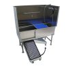 Of all the dog groomer bathing supplies that can make a huge difference in your daily work, consider the many benefits of Direct Animal’s Patented Grooming Tub with Swivel Ramp.