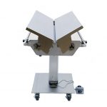 Direct Animal photo: Our electric veterinary surgery table lowers to 27 ½” and raises to 44” with a simple foot-tap