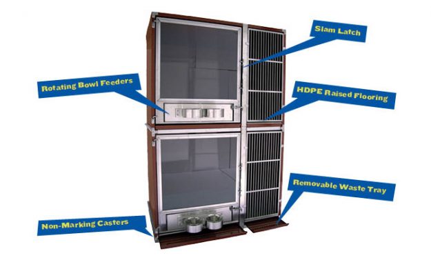 Strong, galvanized steel with easy-clean features: ideal for large and small dog cages and cattery cages.