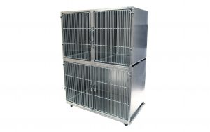 No more sagging doors – ever! TriStar Vet stainless steel veterinary cages are the strongest cages available