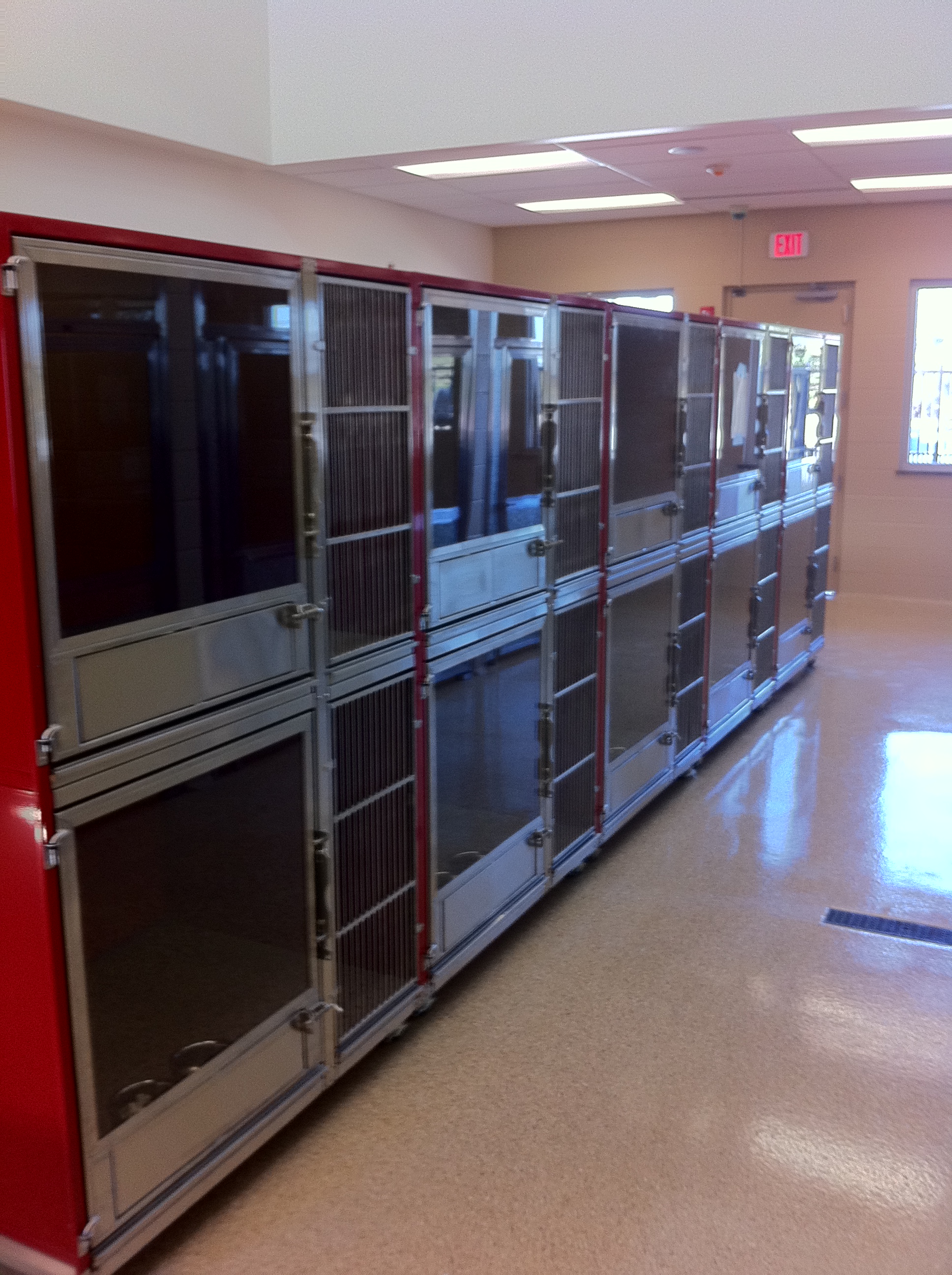 Double stack dog sales kennel