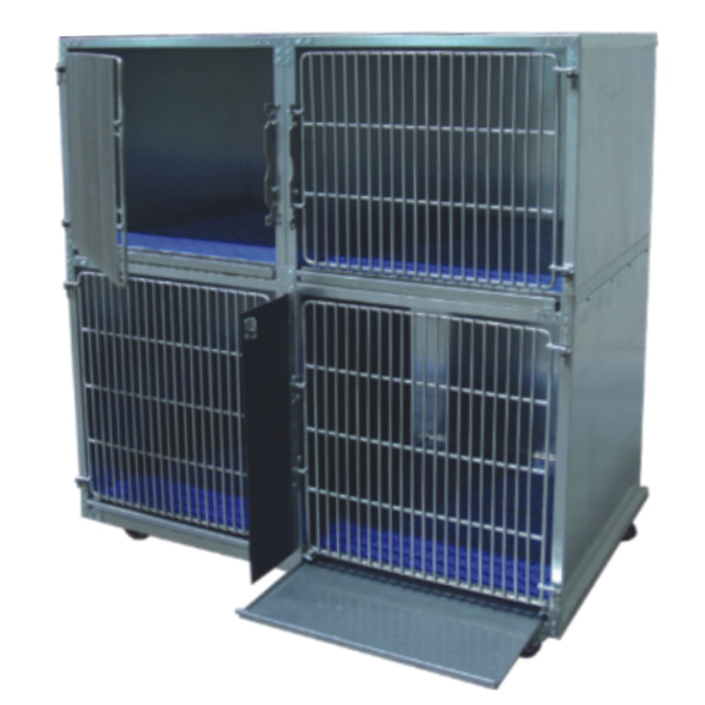 Direct Animal image: Pet professionals such as dog groomers, daycares and shelters appreciate that we're the only dog cage manufacturers who solved the pet pee problem with a subfloor and collection pan